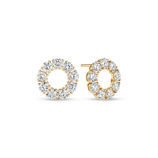 Sif Øreringe Bellina - 14 kt guld el. hvidguld 1.80 - 2.60 ct TW G - H VS lab - grown diamanter SJ - E2800 - WD - YG - Urma.dk