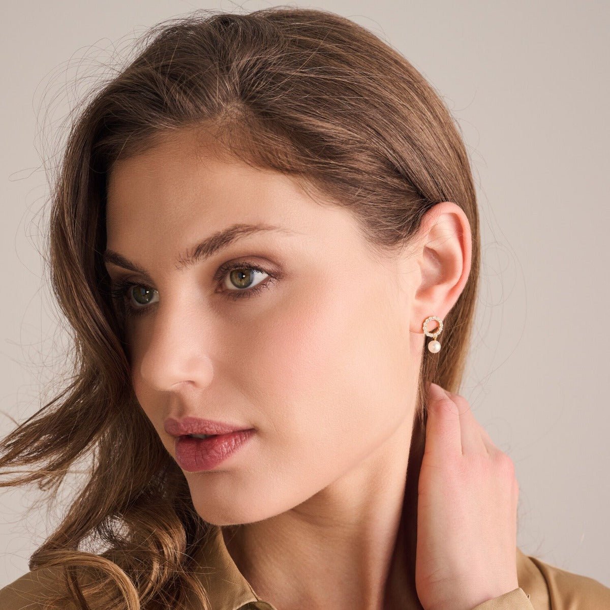 Sif Øreringe Biella Perla Uno SJ - E2430 - PCZ - YG - Urma.dk