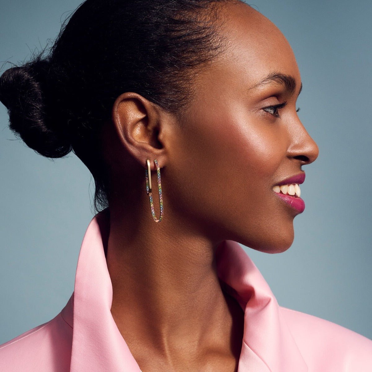 Sif Øreringe Capizzi grande Regnbue SJ - E42212 - XCZ - YG - Urma.dk