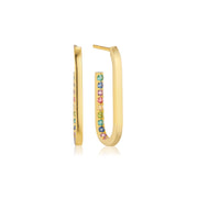 Sif Øreringe Capizzi grande Regnbue SJ - E42212 - XCZ - YG - Urma.dk