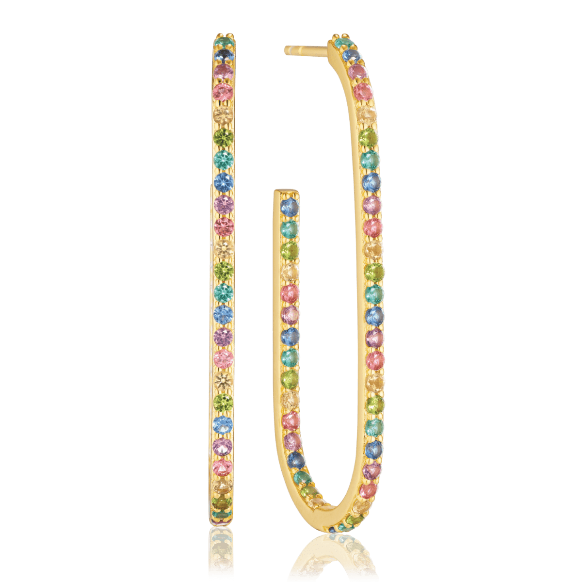 Sif Øreringe Capizzi X - grande Regnbue SJ - E42218 - XCZ - YG - Urma.dk