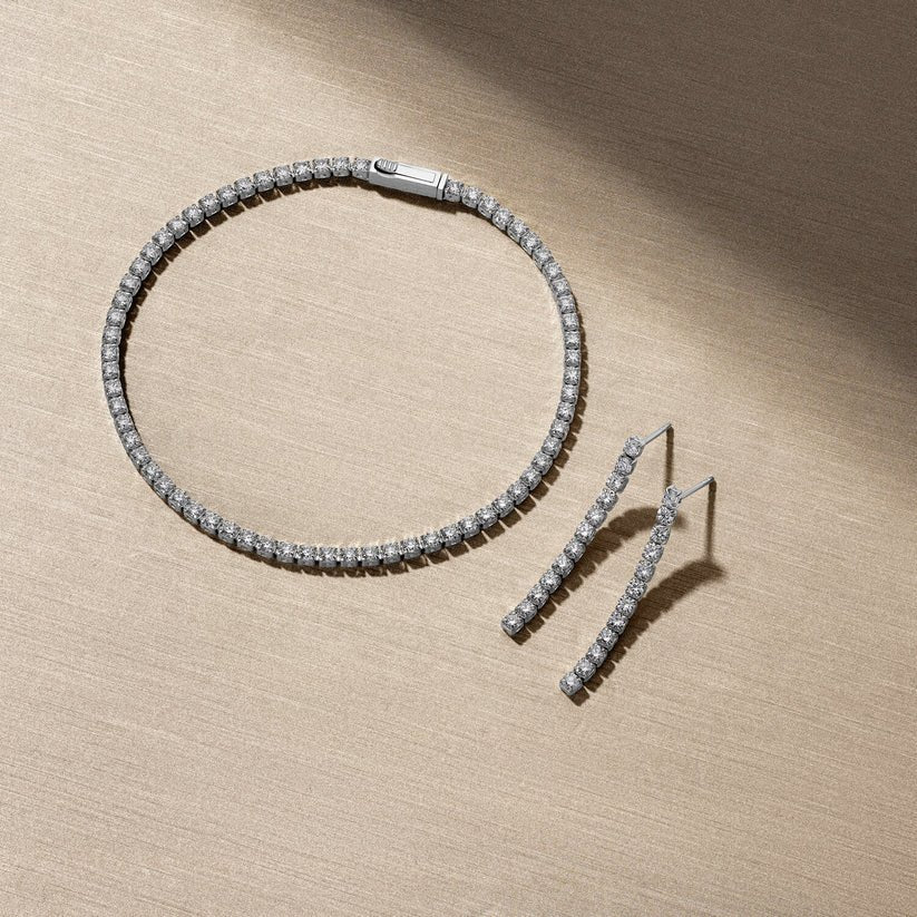 Sif Øreringe Diamante - 14 kt. guld el. hvidguld 0.91 ct TW G - H VS lab - grown diamanter SJ - E2560 - WD - WG - Urma.dk