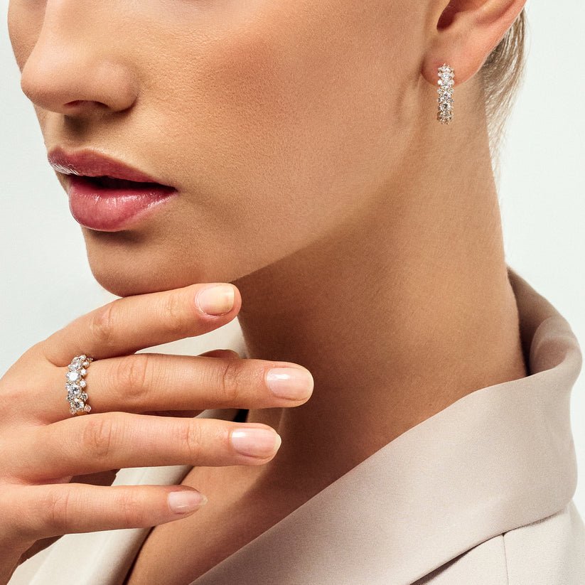 Sif Øreringe fior - 14 kt. guld el. hvidguld 0.88 - 2.43 ct TW G - H VS lab - grown diamanter SJ - E2523 - WD - WG - Urma.dk