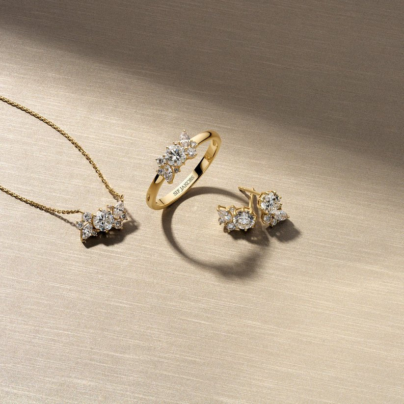 Sif Øreringe Lovere - 14 kt. guld el. hvidguld 0.93 ct TW G - H VS lab - grown diamanter SJ - E2550 - WD - WG - Urma.dk