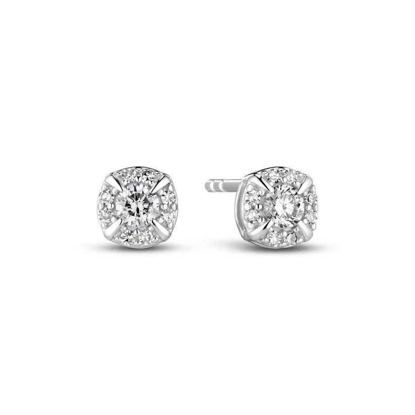 Sif Øreringe Rome - 14 kt. guld el. hvidguld 0.17 ct TW G - H VS lab - grown diamanter SJ - E2555 - WD - WG - Urma.dk