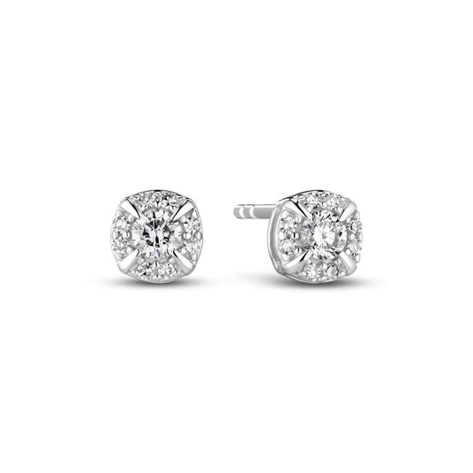 Sif Øreringe Rome - 14 kt. guld el. hvidguld 0.17 ct TW G - H VS lab - grown diamanter SJ - E2555 - WD - WG - Urma.dk
