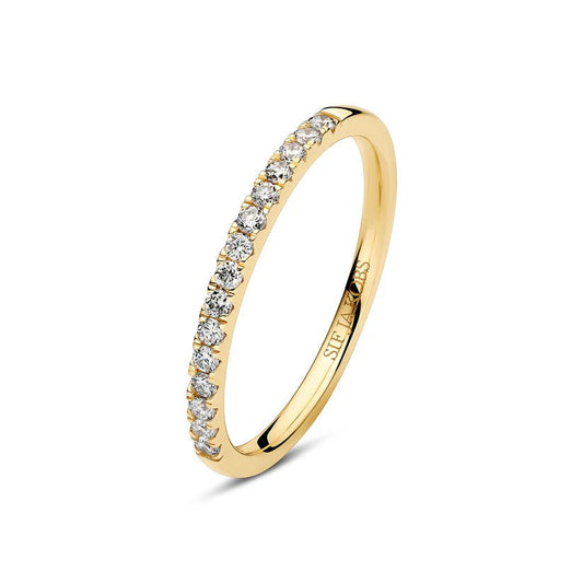 Sif Ring Alba - 14 kt. guld el. hvidguld 0.23 ct TW G - H VS lab - grown diamanter SJ - R2515 - WD - YG - Urma.dk