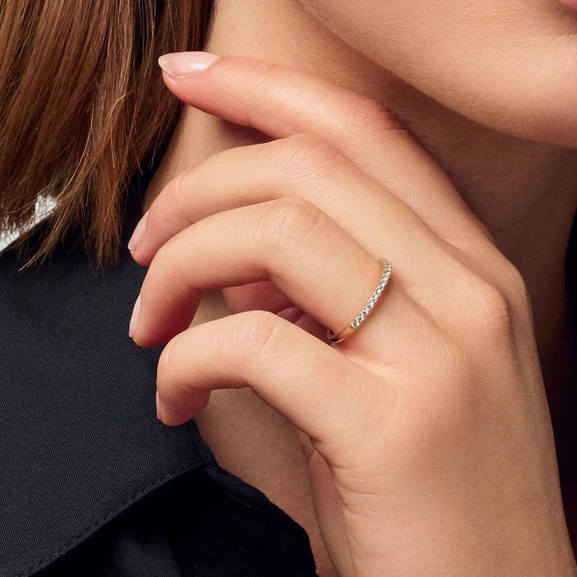 Sif Ring Alba - 14 kt. guld el. hvidguld 0.23 ct TW G - H VS lab - grown diamanter SJ - R2515 - WD - YG - Urma.dk