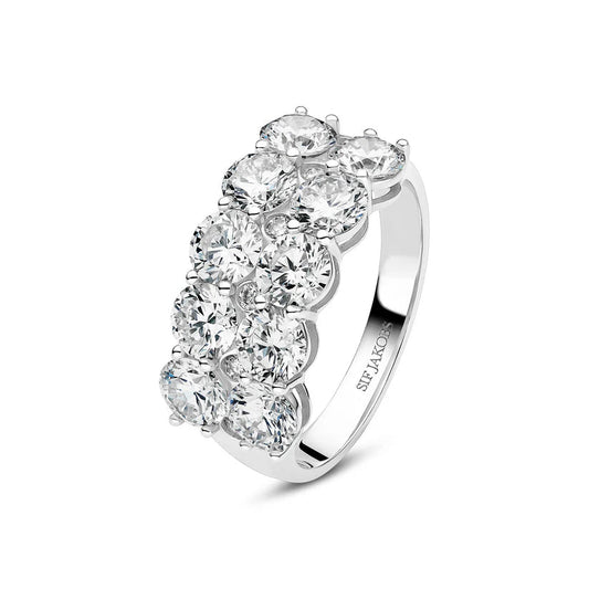 Sif Ring Ariccia - 14 kt. guld el. hvidguld 3.62 ct TW G - H VS lab - grown diamanter SJ - R2531 - WD - WG - Urma.dk