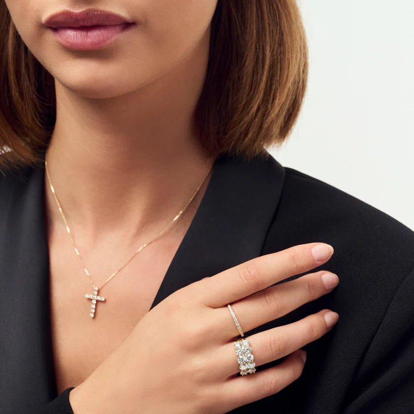 Sif Ring Ariccia - 14 kt. guld el. hvidguld 3.62 ct TW G - H VS lab - grown diamanter SJ - R2531 - WD - YG - Urma.dk