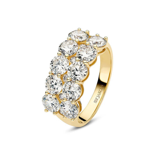 Sif Ring Ariccia - 14 kt. guld el. hvidguld 3.62 ct TW G - H VS lab - grown diamanter SJ - R2531 - WD - YG - Urma.dk