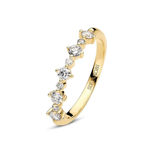 Sif Ring Brina - 14 kt. guld el. hvidguld 0.50 ct TW G - H VS lab - grown diamanter SJ - R2535 - WD - YG - Urma.dk