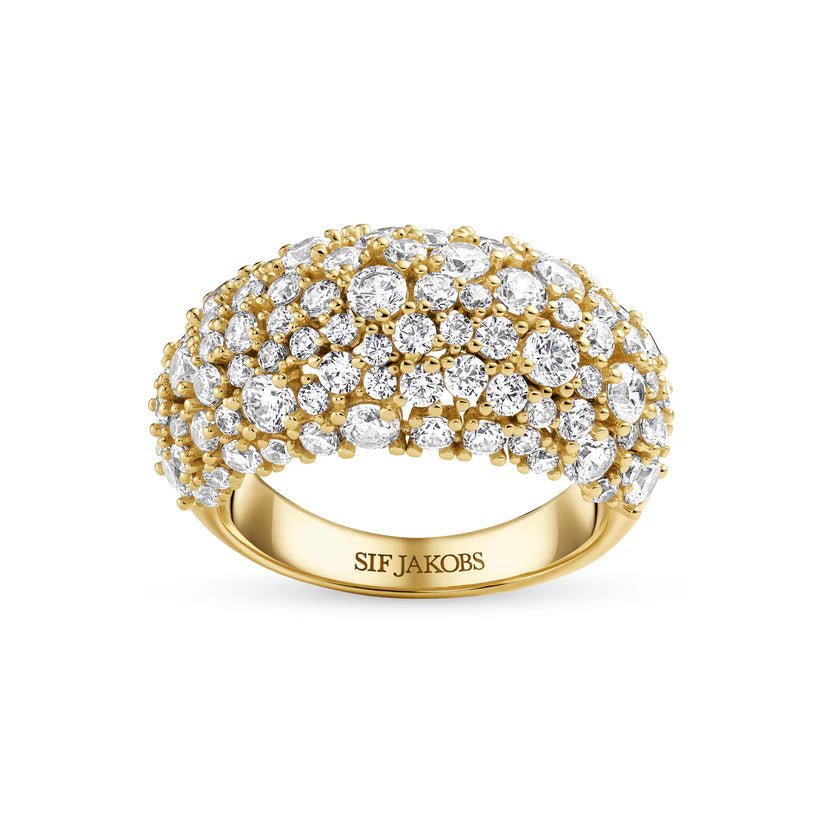 Sif Ring Cristallo Grande SJ - R2496 - CZ - YG - Urma.dk