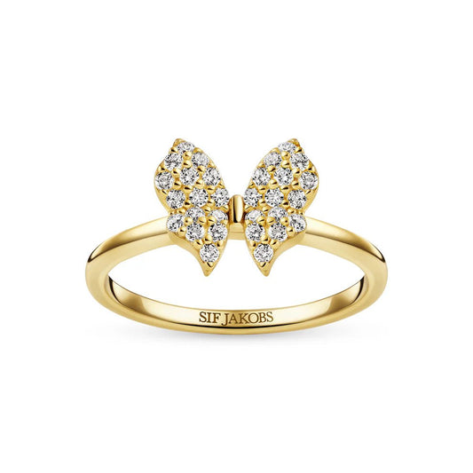 Sif Ring Farfalla SJ - R2700 - CZ - YG - Urma.dk