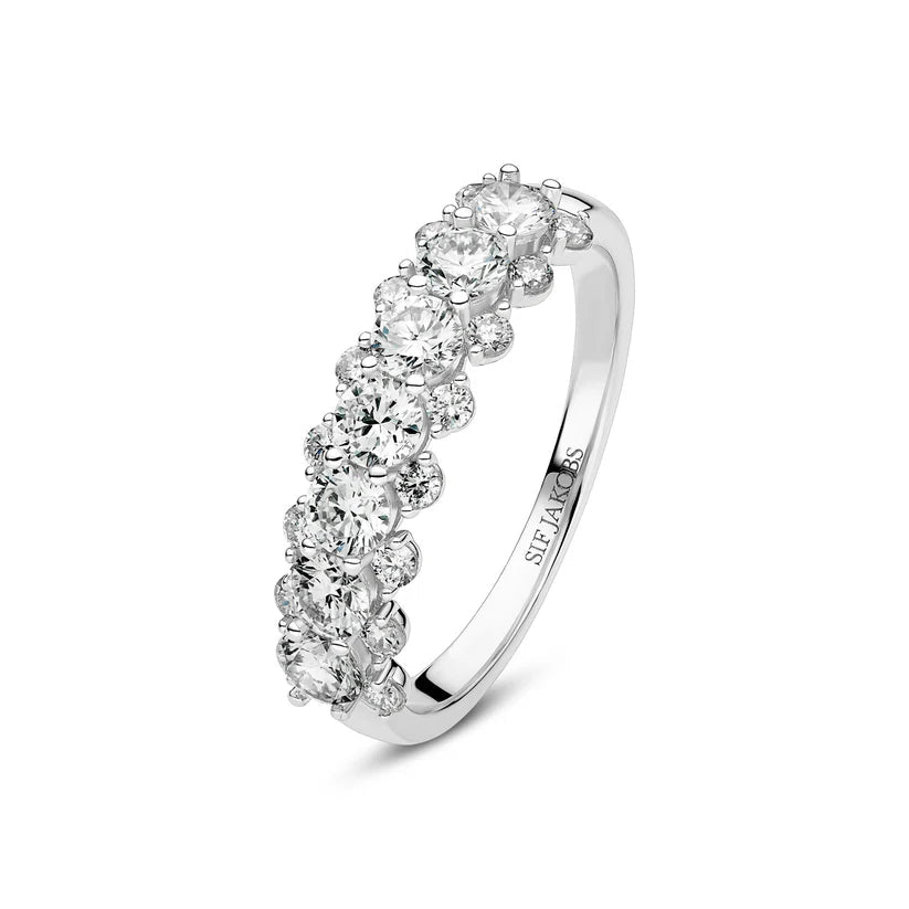 Sif Ring fior - 14 kt. guld el. hvidguld 1.22 ct TW G - H VS lab - grown diamanter SJ - R2525 - WD - WG - Urma.dk