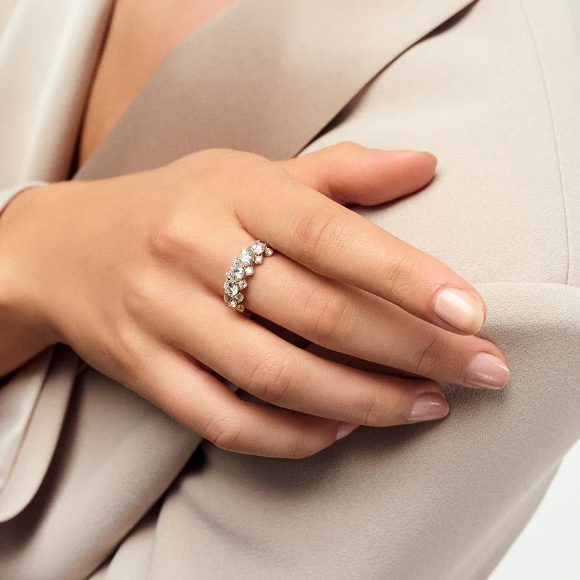 Sif Ring fior - 14 kt. guld el. hvidguld 1.22 ct TW G - H VS lab - grown diamanter SJ - R2525 - WD - WG - Urma.dk