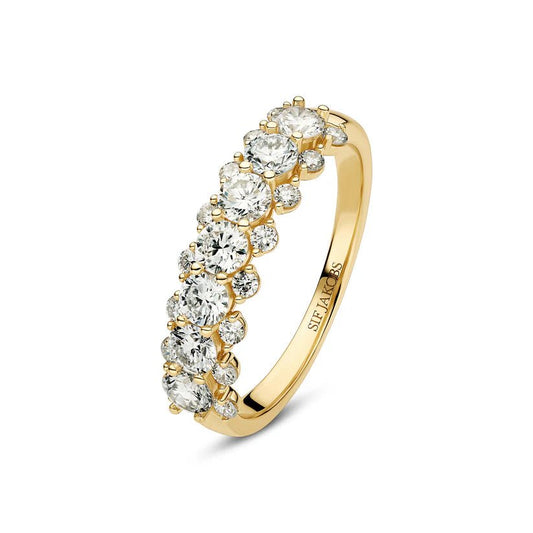 Sif Ring fior - 14 kt. guld el. hvidguld 1.22 ct TW G - H VS lab - grown diamanter SJ - R2525 - WD - YG - Urma.dk