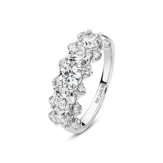 Sif Ring fior Grande - 14 kt. guld el. hvidguld 2.30 ct TW G - H VS lab - grown diamanter SJ - R2526 - WD - WG - Urma.dk