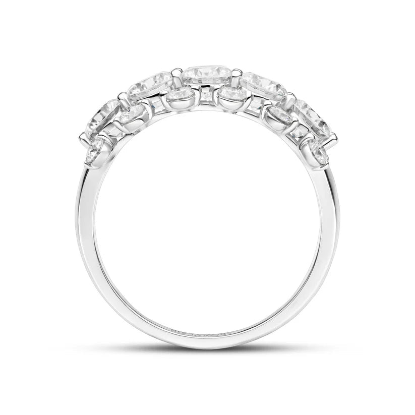 Sif Ring fior Grande - 14 kt. guld el. hvidguld 2.30 ct TW G - H VS lab - grown diamanter SJ - R2526 - WD - WG - Urma.dk