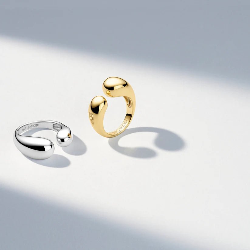 Sif Ring Goccia Pianura SJ - R2481 - YG - Urma.dk