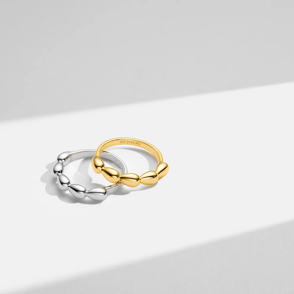 Sif Ring Goccia Piccolo Pianura SJ - R2594 - YG - Urma.dk