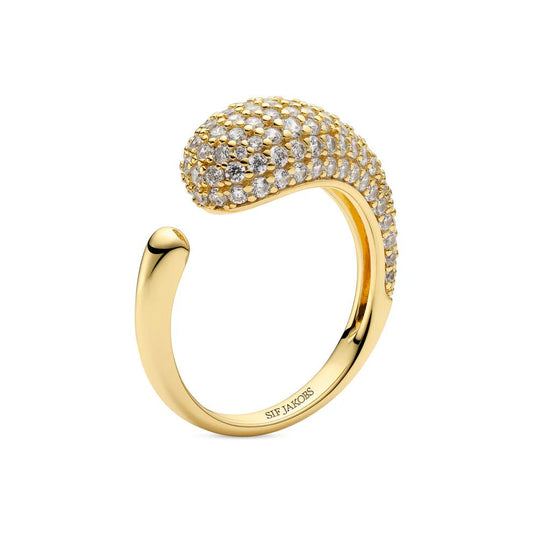 Sif Ring Goccia Piccolo SJ - R2753 - CZ - YG - Urma.dk
