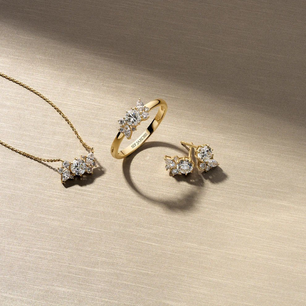 Sif Ring Lovere - 14 kt. guld el. hvidguld el hvidguld 0.58 ct TW G - H VS lab - grown diamanter SJ - R2550 - WD - YG - Urma.dk