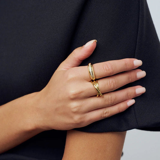 Sif Ring Spirale Pianura SJ - R2590 - YG - Urma.dk
