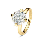 Sif Ring Venice Solitaire - 14 kt. guld el. hvidguld 0.50 - 3.00 ct TW G - H VS lab - grown diamanter SJ - R2503 - WD - YG - Urma.dk