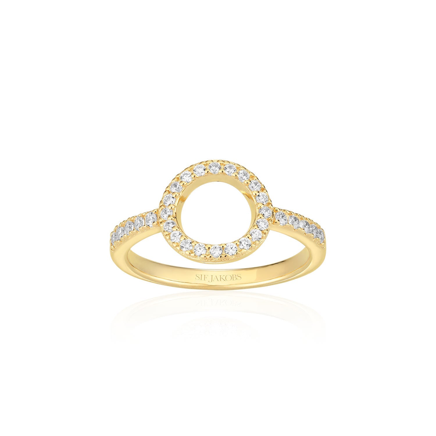 Sif Ringe Biella Altro Piccolo SJ - R11075 - CZ - YG - Urma.dk