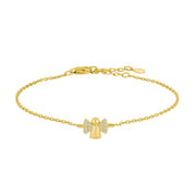 Silver bracelet angel w/cz - Urma.dk