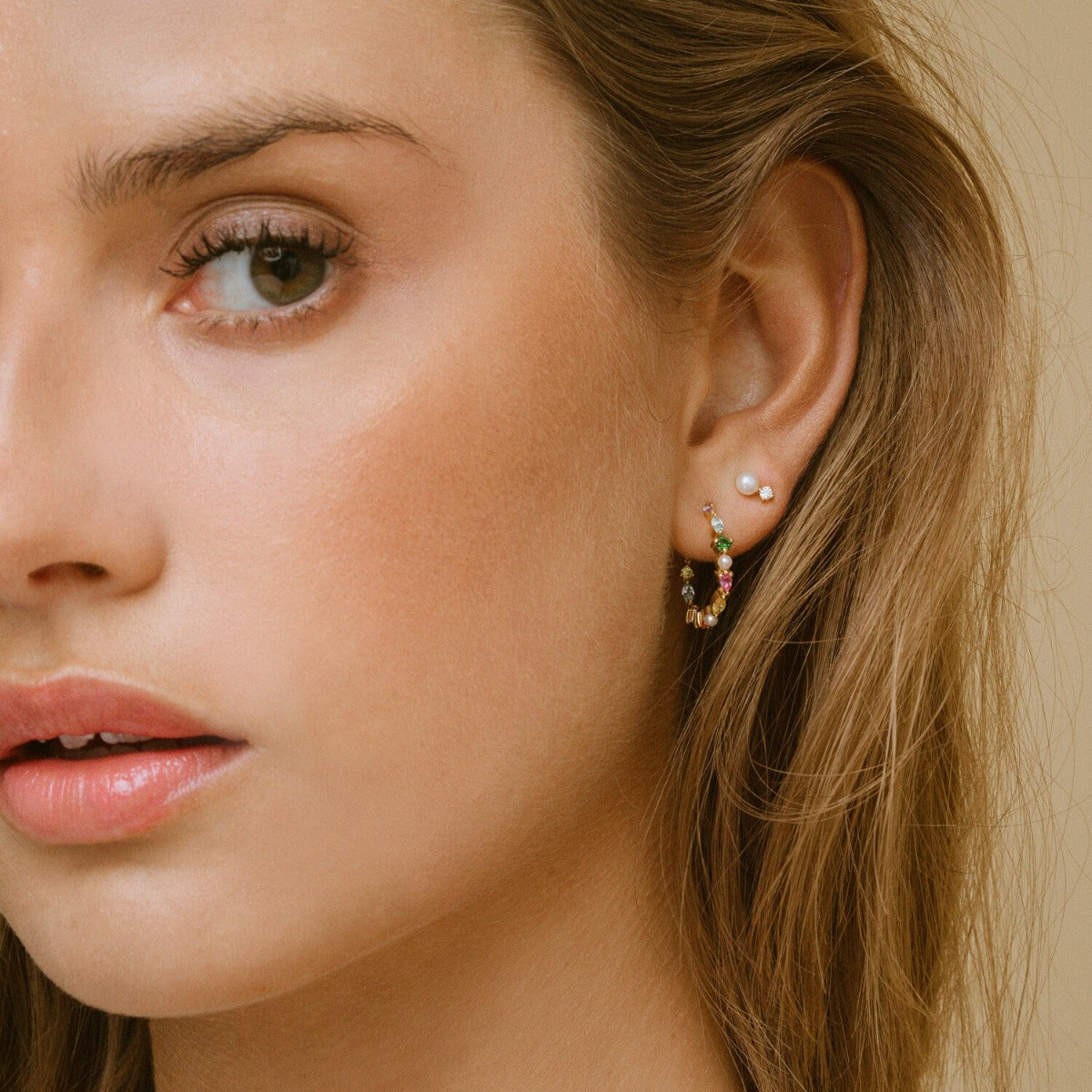 Sif Øreringe Adria Creolo Medio SJ-E12235-PXCZ-YG