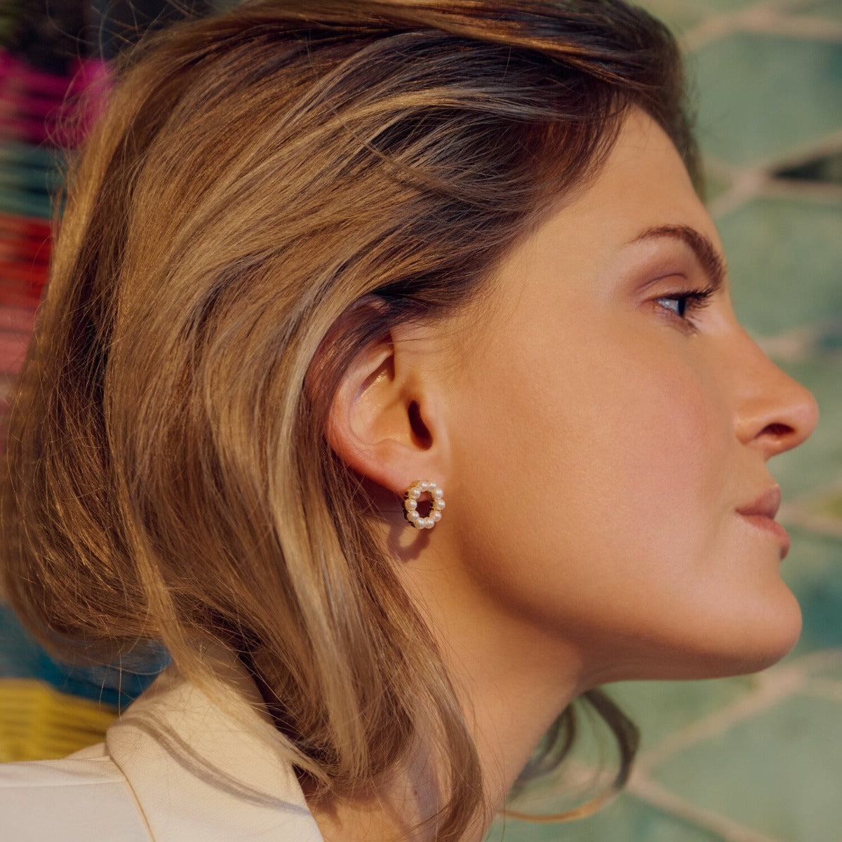 Sif Øreringe Biella Altro Perla SJ-E2433-P-YG