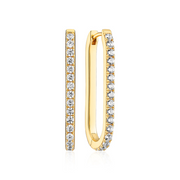  Sif Jakobs Øreringe Capizzi med hvide zirkoner Medio SJ-E42211-CZ-YG