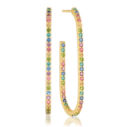 Sif Earrings Ellisse Lungo Otto Hvid SJ-E2324-CZ-YG