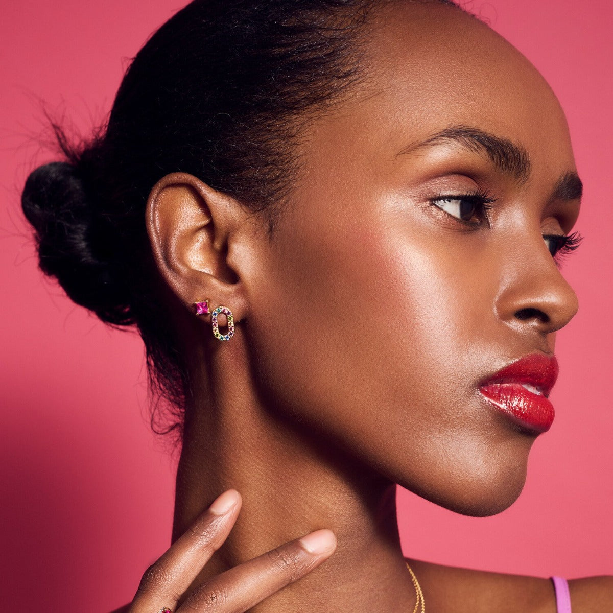 Sif Øreringe Ellera Quadrato SJ-E42277-PKCZ-YG