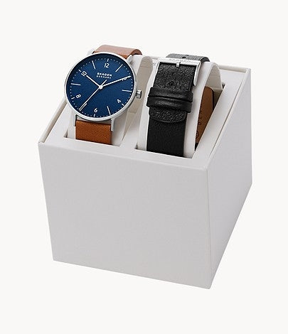 Skagen Aaren SKW1149 herre ur med ekstra læderrem.