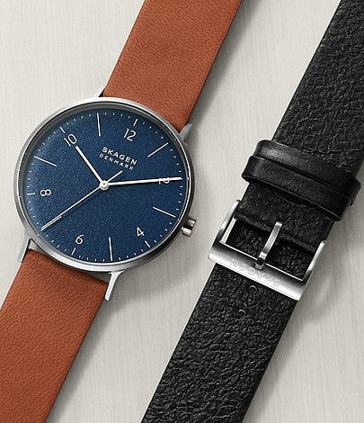 Skagen Aaren SKW1149 herre ur med ekstra læderrem.