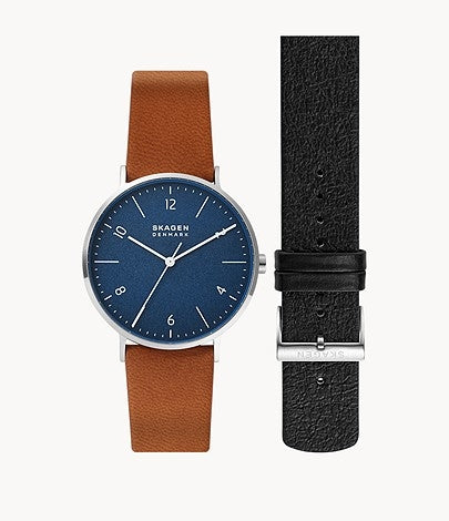 Skagen Aaren SKW1149 herre ur med ekstra læderrem.