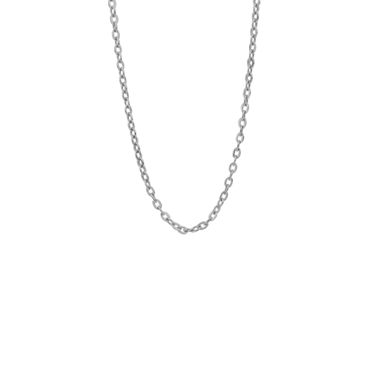 Sølv collier flad anker 38cm