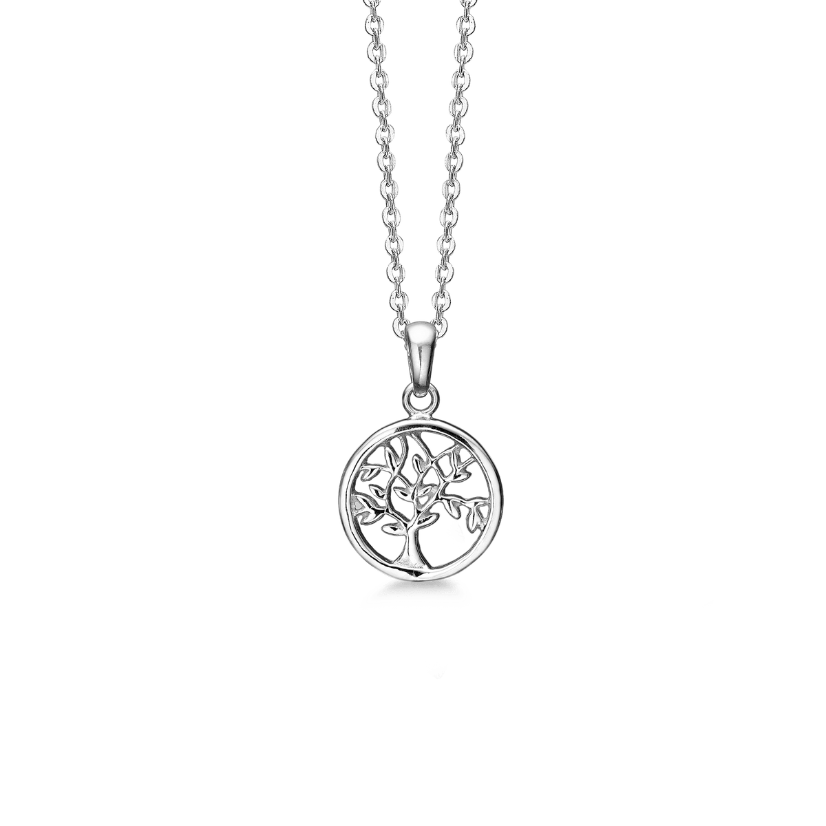 SØLV COLLIER LIVETS TRÆ 45CM
