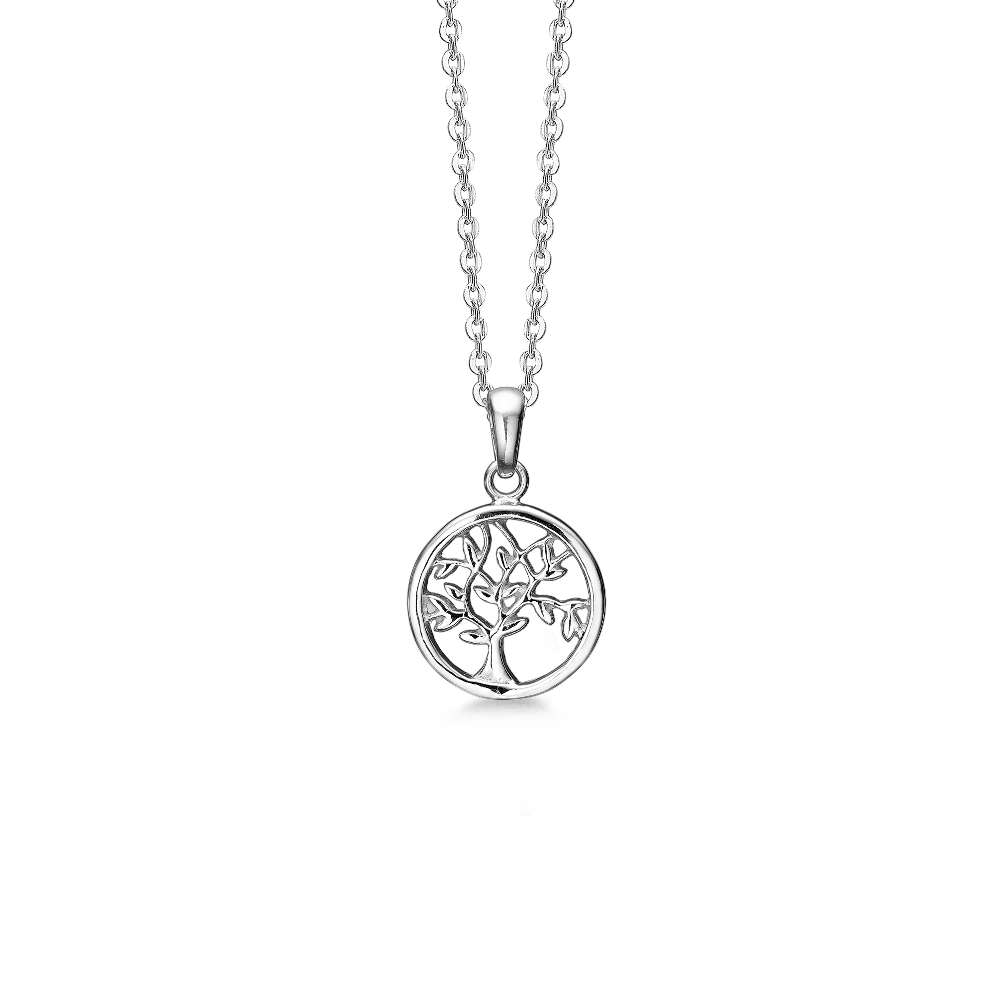 SØLV COLLIER LIVETS TRÆ 45CM