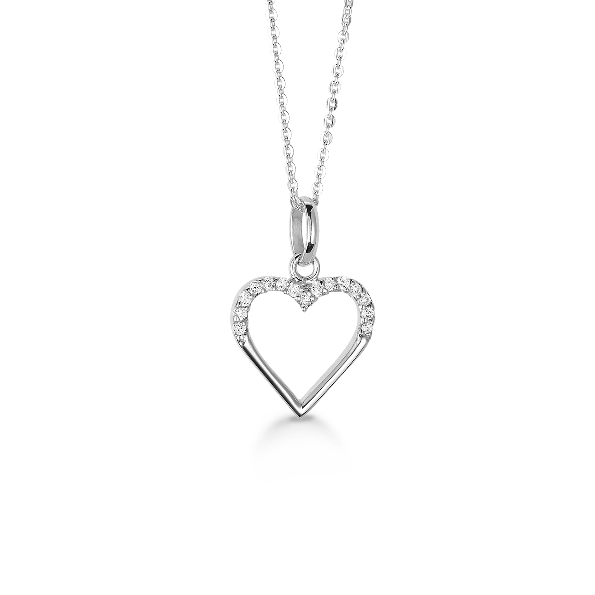 SØLV COLLIER M/SY.ZIRCONIA