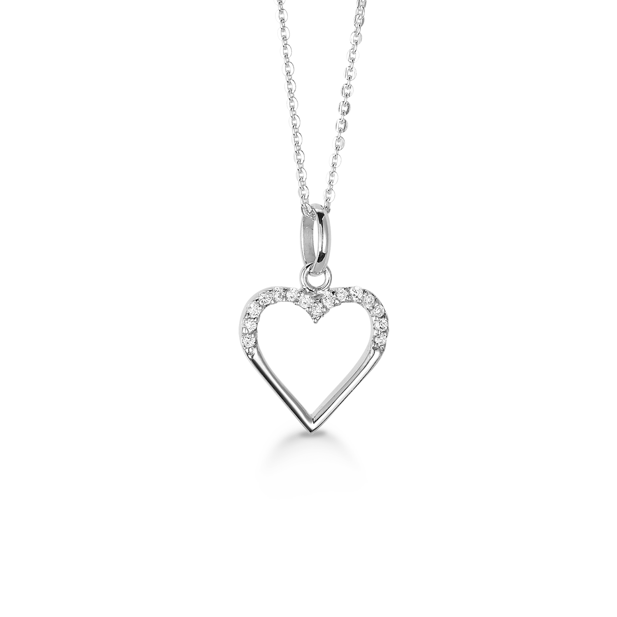SØLV COLLIER M/SY.ZIRCONIA