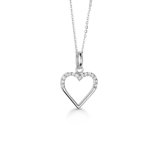 SØLV COLLIER M/SY.ZIRCONIA