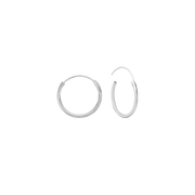 SØLV CREOL 12 MM MASSIV 1MM TRÅD M/VRIDL