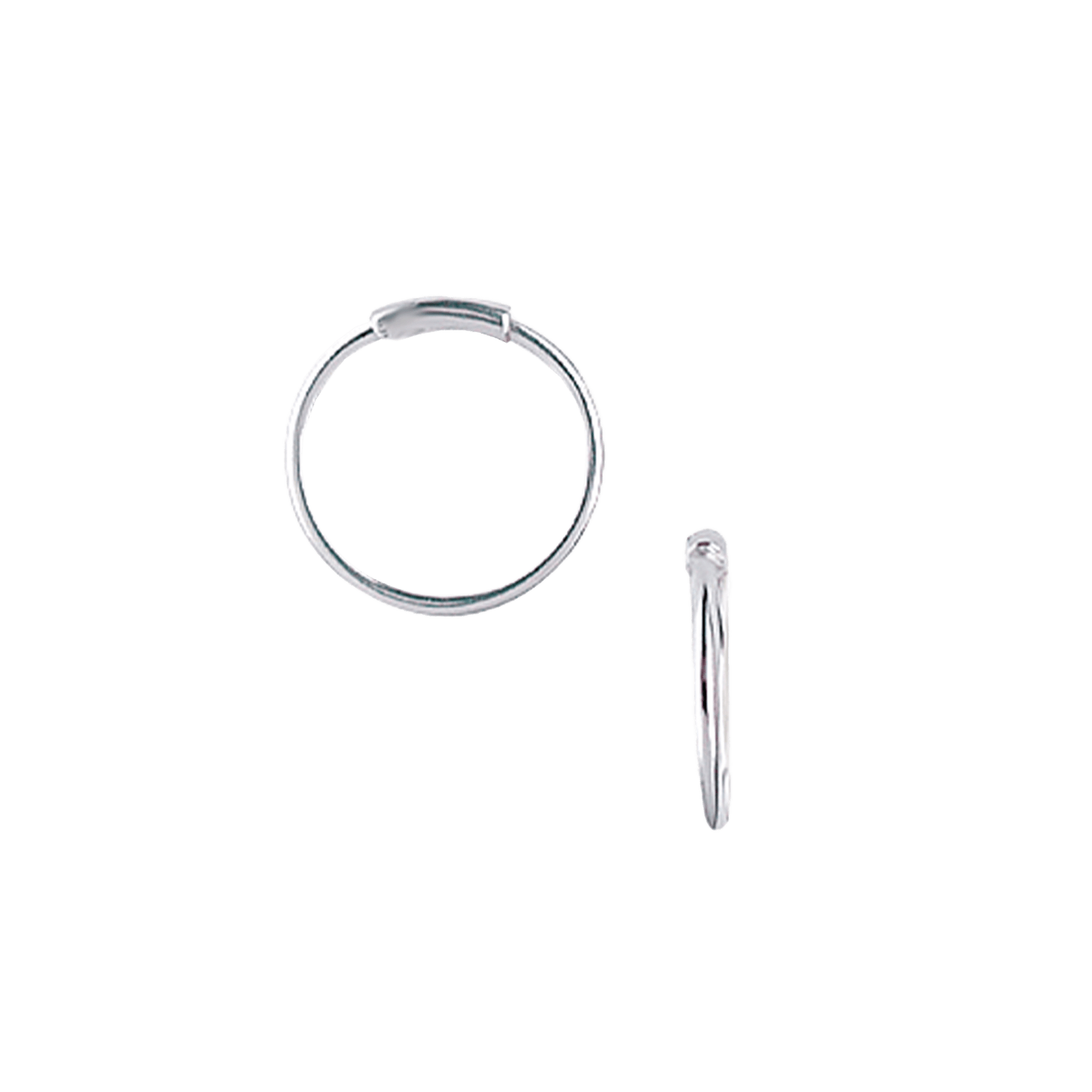 SØLV CREOL 15,5MM, 1MM TRÅD MASSIV M/VRI