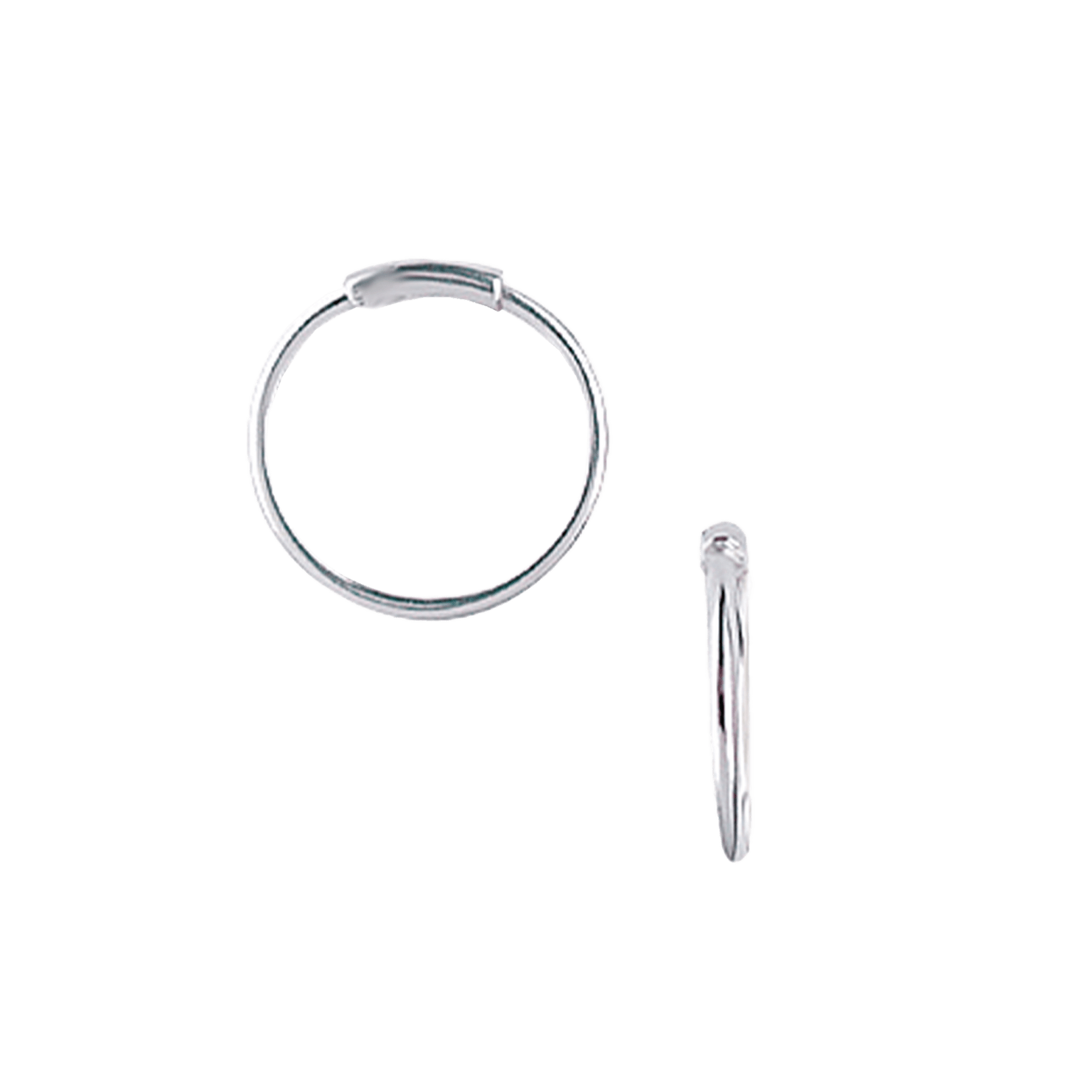 SØLV CREOL 17,5 MM , TRÅD 1MM MASSIV M/V