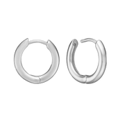 SØLV CREOL 21,5 MM, TRÅD 2,7 MM M/KLAPLÅ