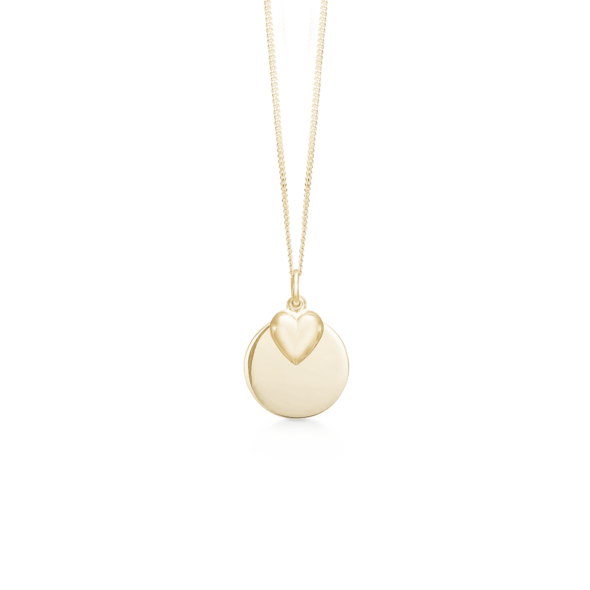 SØLV FORG. COLLIER M/BLANK PLADE+HJERTE 